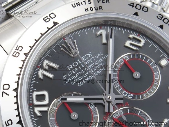 AAA Replica Watches GRAY DIAL MOVEMENT) 116509 NUMERAL OMF (SLIM Cozy A7750 DAYTONA BRACELET SS ON EDITION SS 1809 BEST 0108